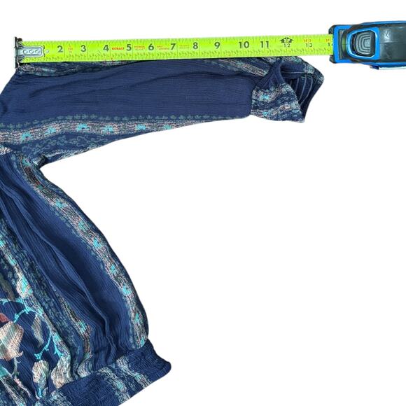 Ecote boho floral blouse – cold shoulder off-shoulder top - Picture 6 of 8